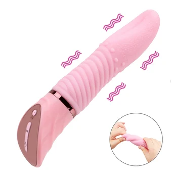 21cm Sexy Limba Batante Automate Vibratoare Pentru Femei Clitorisul Biberon Linge Vaginal Anal Plug Jucarii Sexuale sex Feminin Masturbator Erotic