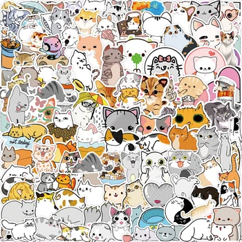 10/30/50/100buc Desene animate Drăguț Pisica Autocolante Kawaii Animal Decalcomanii Album de Telefon Chitara Laptop Depozitare Graffiti Autocolant Copil Jucărie