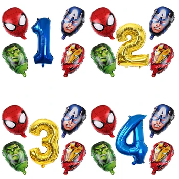 5pcs/lot Erou Baloane Spiderman Folie de Aluminiu Baloane Petrecere de Aniversare pentru Copii Decor Copil de Dus Iron Man Baloane