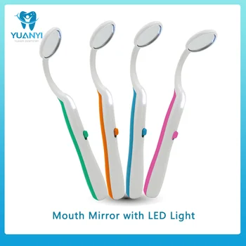 1 buc Gura Oglinda cu LED-uri de Lumină de Îngrijire a Sănătății Orale Dentare Intraorale Dinți Verificarea Oglindă Oglindă Gura Dinții de Diagnostic-instrument