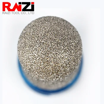 Raizi 1 buc Vid Brazate Diamant Degetul Biți pentru Placi de Piatra Blat de 20/25mm Rotund-Cap de Diamant de Frezat Biți 4