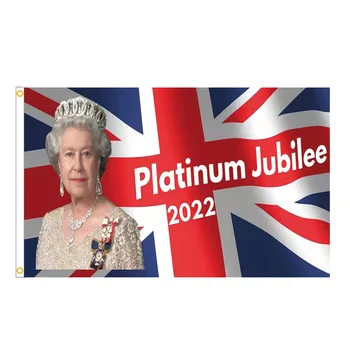 3x5ft 2022 Elisabeta a II-a Majestății sale Pavilion 70 de ani Regina Regatului Unit Elisabeta a II-Pavilion Banner 4