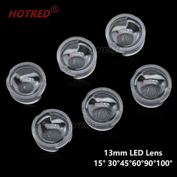 406pcs 13mm LED-uri IR lentila 15 30 45 60 90 100 Gradul de 13mm Mini LED PCB Obiectiv cu Unghi de 1W 3W 5W Lampa LED Lentile Convexe