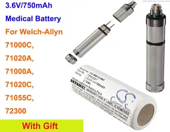 Cameron Sino 750mAh Baterie pentru Welch-Allyn 71000C, 71020A, 71000A, 71020C, 71055C, 72300