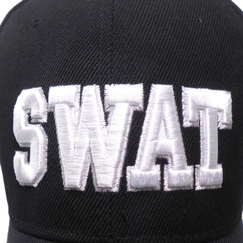 Armata SWAT Capac de sex Masculin Brodate Scrisoare Negru Șepci de Baseball pentru Bărbați Gorras Hombre Para Femei Snapback Os Masculino Tactice Capac 2