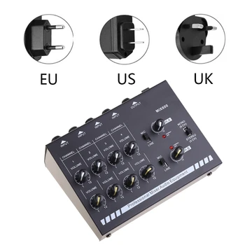 UE/marea BRITANIE/SUA Plug MIX800 8-Canale Mini Mixer de Sunet cu Adaptor de Alimentare Mono/Stereo Mixer Zgomot Redus Amplificator de Sunet Picătură de Transport maritim