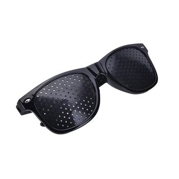 Unisex Negru De Ingrijire Viziune Pin Exercițiu Ochi Ochelari De Vedere Ochelari Pinhole Vederea Îmbunătățirii Plastic De Înaltă Calitate
