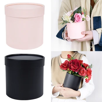 Cutie de flori de Trandafir Cutii Rotunde Cutie de Carton pentru Cadouri, Bomboane de Ciocolată de Ambalare Acasă Aranjament de Flori tort de Nunta Decor
