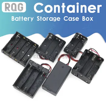 AA Baterie de Depozitare Cutie de Caz Titularul Conduce Cu 1 2 3 4 6 Sloturi Sac Container DIY Baterii Standard de Încărcare Droship