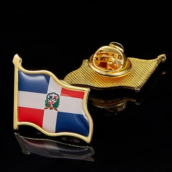 America De Nord A Republicii Dominicane Flag Pin Rever Insigne Pe Rucsac Ace Pentru Haine