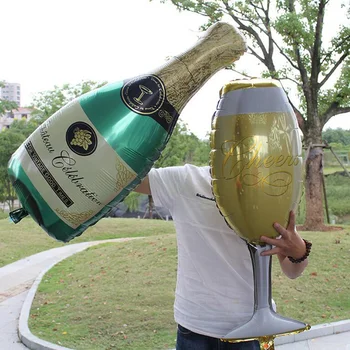 1buc/lot Decor Baloane Șampanie Cupa Baloane Folie de Aluminiu Baloane Nunta Petrecere de Ziua Globos Baloane Accesorii