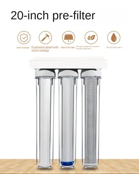 Fabriek directe verkoop 20 inch 3 niveau Directe băut transparante waterzuiveraar Pre-filtru filtru de apă PPF + UDF + CTO