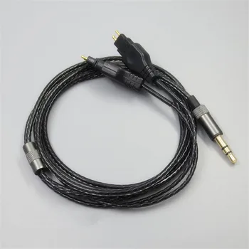 1,2 M 2 M Înlocuire Cablu Audio pentru Sennheiser HD414 HD650 HD600 HD580 HD25 Căști Durabil Negru 23 AugT0