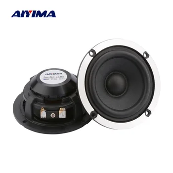 AIYIMA 2 buc 3 Inch Full Range Difuzor Audio 4 8 Ohm 15W Midrange Boxe Auto de 20 De Core Lână Con de Hârtie de Aluminiu Difuzor