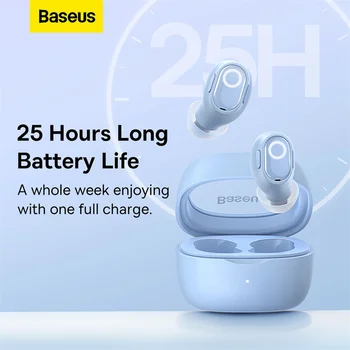 Baseus WM02 TWS Căști Bluetooth Stereo Wireless 5.3 Căști Bluetooth Touch Control a Zgomotului Gaming Headset