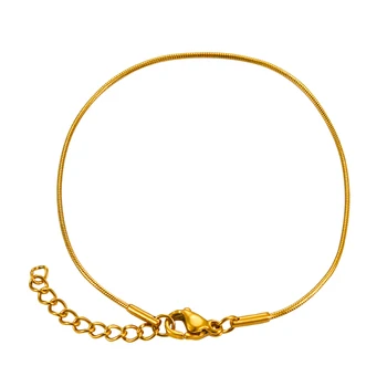 Din Oțel Inoxidabil De Aur De Culoare Lanț De Șarpe Lanț Brățară Stil Doamnelor Moda Bijuterii