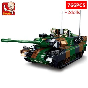 766PCS Militare Leopard 2A5 Tanc Principal de Luptă Cărămizi WW2 Soldații Armatei Blocuri Kit de Asamblare MBT Jucarii Educative pentru Baieti