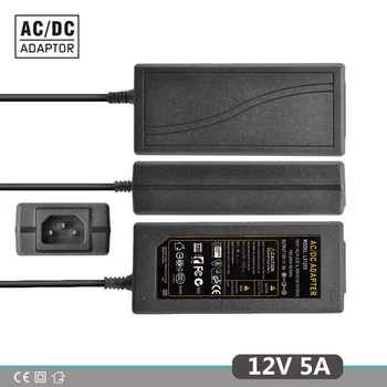 12V5A Noi AC 100V-240V 60W Convertor Adaptor de alimentare DC12V 5A 2.1 mm-2.5 mm*5.0 mm DC Plug Adaptor de Alimentare