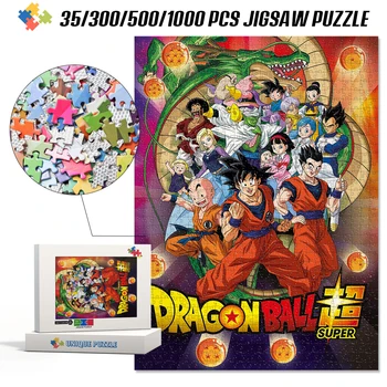 Anime Dragon Ball Sun Wukong Serie de Puzzle-uri din Carton/lemn 35/300/500/1000 Piese de Puzzle Puzzle-uri pentru Adulti Jucarii Copii