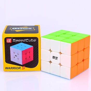 Qiyi Războinic W 3x3x3 Viteză Magic Cube Stickerless Profesionale Antistres Războinic S 3X3 Puzzle Frământa Jucării pentru Copii Cadouri 1