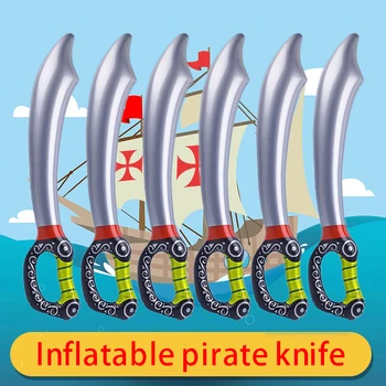 Noul Pvc Gonflabile În Aer Liber Joc Distractiv Joc De Ziua Favoruri De Partid Pirat Sabie Recuzită Umflate Copii Cosplay Aleatoare