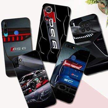 Negru Caz Tpu Pentru Huawei Honor X8 X9 50 Lite Pro lite 10 Nova Y70 Y90 PLUS 5t 8 9 4G 5G 8i de Lux Populare-Un-Audi RS Masina Sport