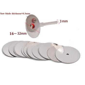 Din Oțel inoxidabil Felie de Metal Disc de Tăiere Mandrină pentru Instrumente Rotative Dremel 16 18 22 25 32 mm Disc de Tăiere 1