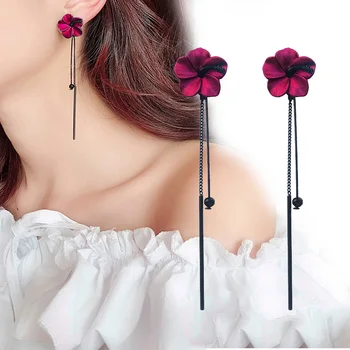 Moda Fluture Floare Perla Picătură Cercei pentru Femei Ciucure Inima de Cristal Legăna Fete Declarație Petrecere de Nunta Cadouri Bijuterii
