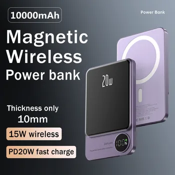 Power Bank 10000Mah Magnetic Wireless de Încărcare Portabil Putere Banca Pd 20W Rapid de Încărcare pentru Iphone 14 Pro Max Magsafe Power Bank