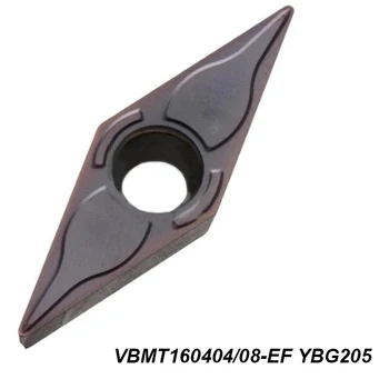 Original VBMT 160404-EF 160408-EF VBMT160404-EF VBMT160408-EF YBG205 Prelucrare Oțel Inoxidabil de Cotitură Instrument De CNC Carbură