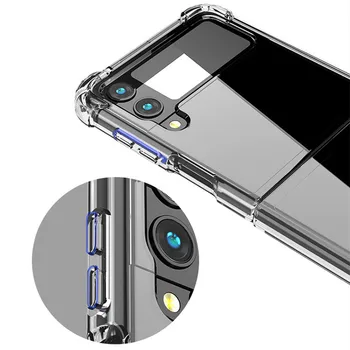 Anti-Detonație a airbagului de Protecție Caz Acoperire pentru Samsung Galaxy Z Flip 3 5G Flip3 Anti-Alunecare Telefon Mobil Fundas Cazuri 3